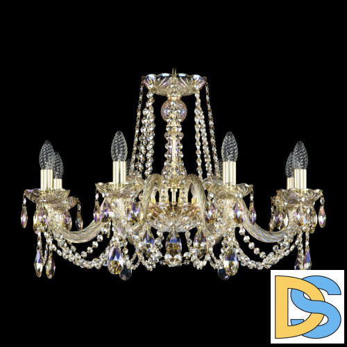 Подвесная люстра Bohemia Ivele Crystal 1402/8/240 G M801