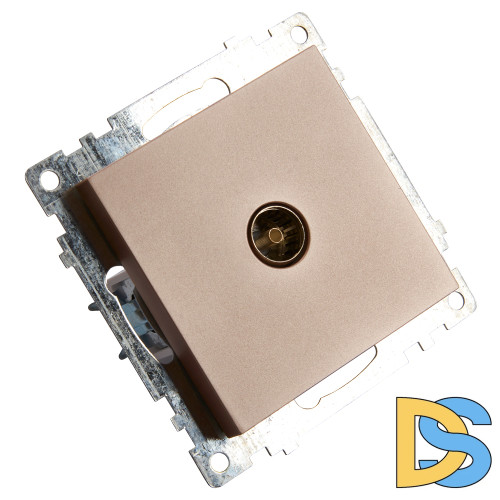 Розетка телевизионная 1-местная Stekker Катрин 39600