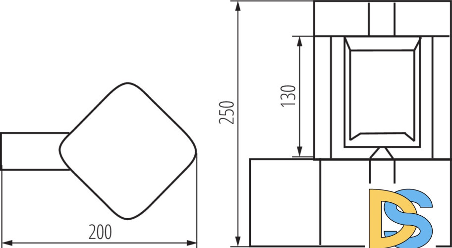 Уличный настенный светильник Kanlux Pevo 36552