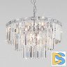 Подвесная люстра Eurosvet Elegante 10130/8 хром/прозрачный хрусталь Strotskis a060642