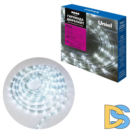 Гирлянда Uniel ULD-D50 25M/С08 IP44 WHITE