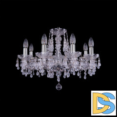 Подвесная люстра Bohemia Ivele Crystal 1410/8/195 Ni V0300