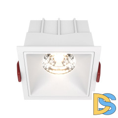 Встраиваемый светильник Maytoni Technical Alfa LED DL043-01-15W3K-SQ-W