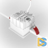 Встраиваемый светильник Maytoni Technical Alfa LED DL043-01-15W3K-SQ-W