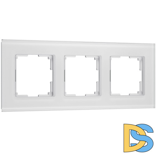 Рамка на 3 поста Werkel Senso (белый, стекло soft-touch) W0033101
