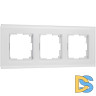 Рамка на 3 поста Werkel Senso (белый, стекло soft-touch) W0033101