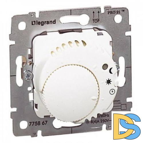 Термостат Legrand Galea Life с подсветкой НЗ контактом белый 775867