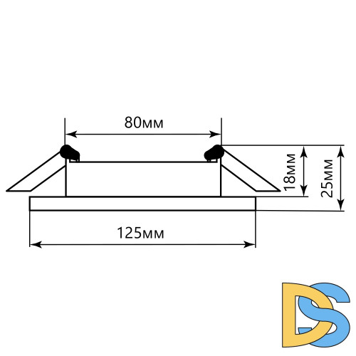 Встраиваемый светильник Feron CD5024 40522