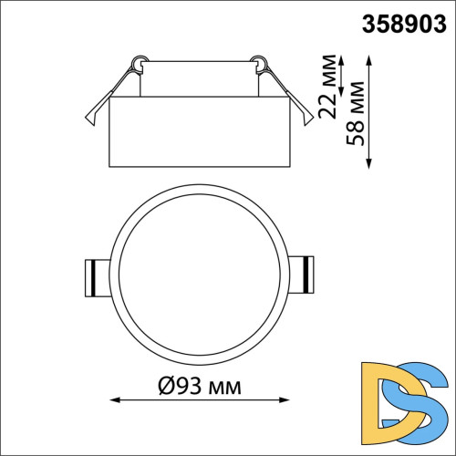 Встраиваемый светильник Novotech May 358903