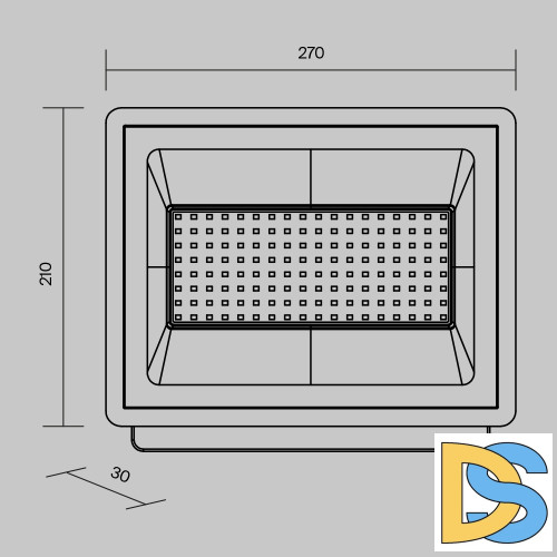 Прожектор Maytoni Flood FL001-L100B4K