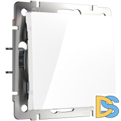 Выключатель одноклавишный Werkel проходной (белый) W1112001