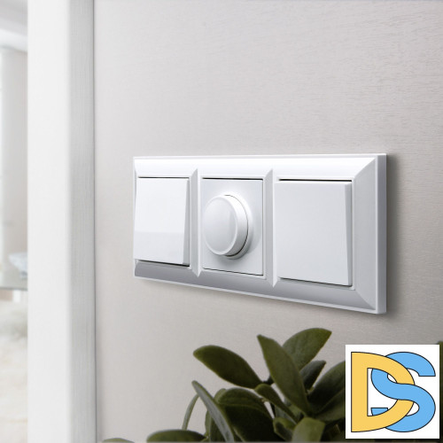 Выключатель одноклавишный Werkel проходной (белый) W1112001