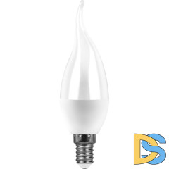 Лампа светодиодная Feron LB-97 Свеча на ветру E14 7W 6400K 38135