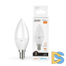 Лампа cветодиодная Gauss E14 6W 3000K свеча матовая 33116