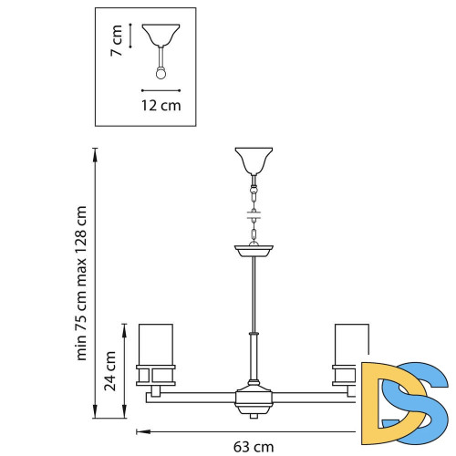Подвесная люстра Lightstar Cero 731067