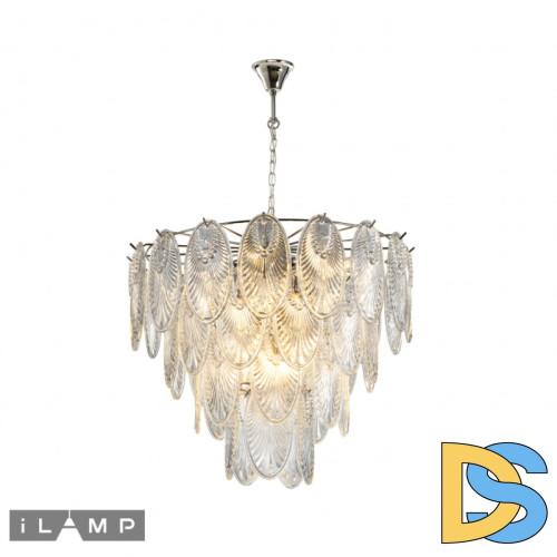 Подвесная люстра iLamp Gramercy P2548-12 Nickel