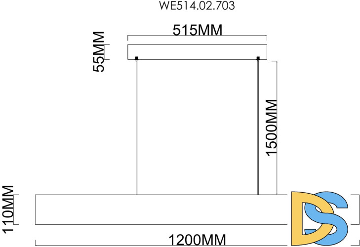 Подвесной светильник Wertmark Edda WE514.02.703