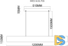 Подвесной светильник Wertmark Edda WE514.02.703