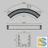 Радиусный профиль Maytoni Led strip ALM-3535R-B-D-90°-0.8M