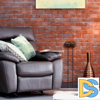 Переключатель/выключатель одноклавишный (коричневый) Ретро W5612014