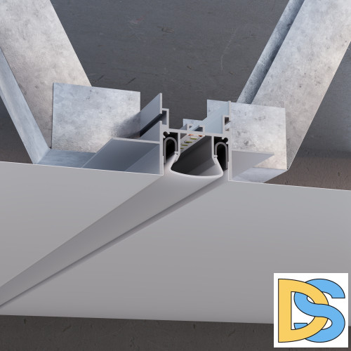 Алюминиевый профиль для натяжного/подвесного потолка Apeyron 08-56