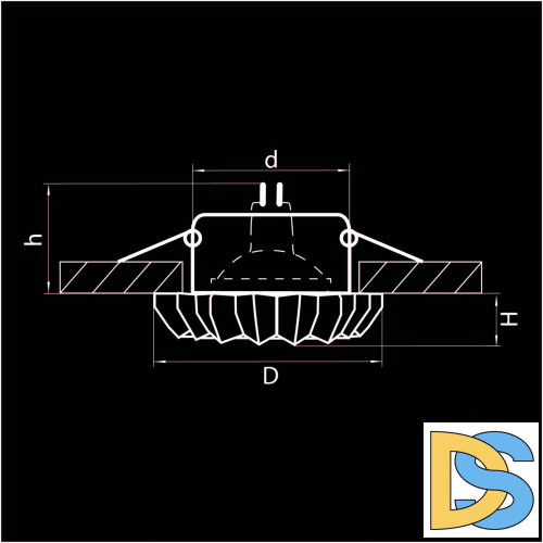 Встраиваемый светильник Lightstar Solo Ray 002120