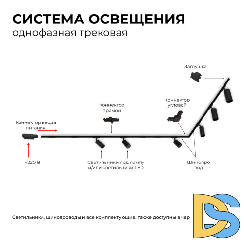 Коннектор угловой Apeyron 09-123