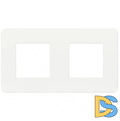 Рамка 2-я, Белая/Белая, Schneider Electric Unica Studio New