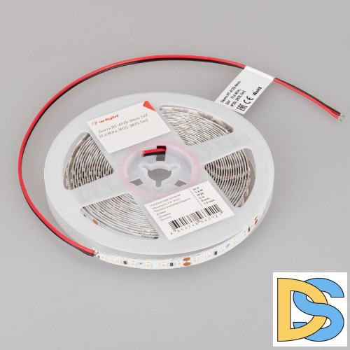 Светодиодная лента Arlight RT-A120-8mm 24V Violet (9.6 W/m, IP20, 2835, 5m) 043384