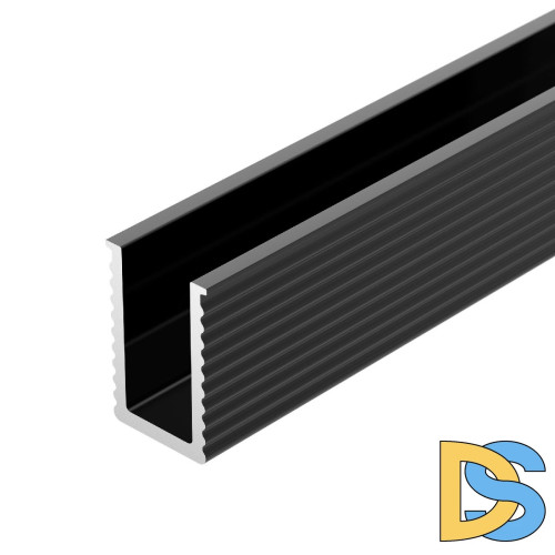 Алюминиевый профиль Arlight SL-MINI-6-H9-2000 ANOD BLACK 044082
