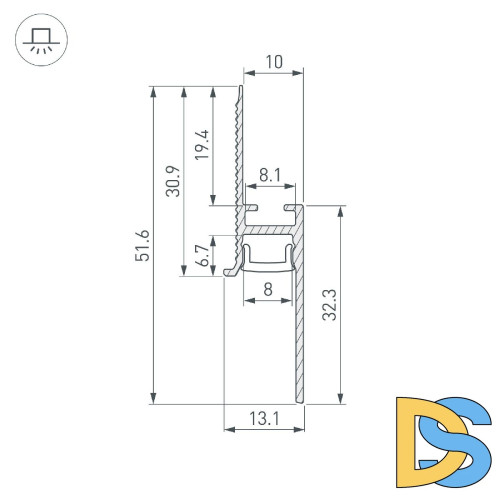 Профиль Arlight PLINTUS-FANTOM-H20-2000 BLACK 043618