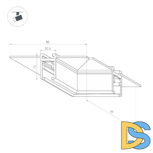Коннектор угловой Arlight MAG-MICROCOSM-CON-FDW-L90 044524