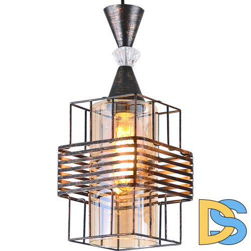 Подвесной светильник Reluce 03128-0.9-03 BK+PATINA GOLD