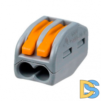 Клемма монтажная WAGO 2х0,08-2,5 (WAGO 222-412)