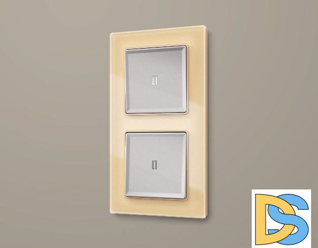 Рамка двухместная Ambrella Volt Platos AF330602