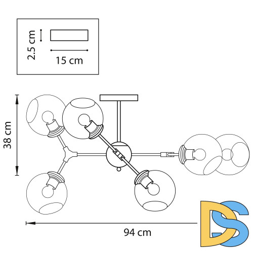 Потолочная люстра Lightstar Beta 785067