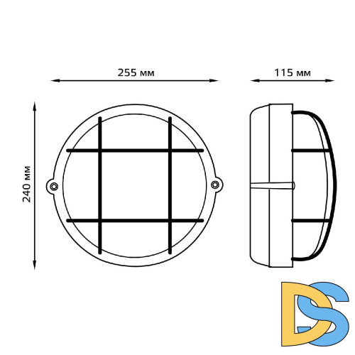 Настенно-потолочный светильник Gauss НБП 926602111