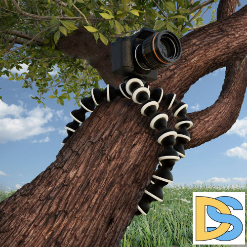 Гибкая тренога для установки кольцевого светильника Gauss RL101