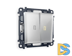 Комплект механизма 2-кл выключателя с подсветкой Ambrella Volt Alfa MA404010