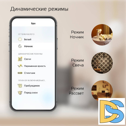 Лампа светодиодная диммируемая филаментная Gauss E27 7W 2500K золотистая 1290112