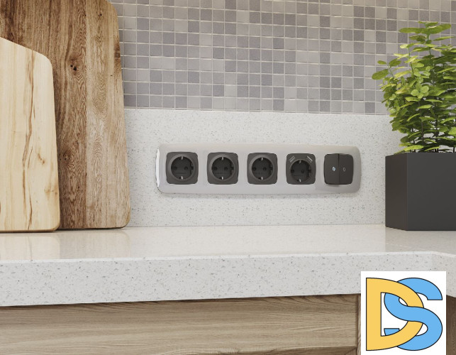 Рамка одноместная Ambrella Volt Ecta OF140401