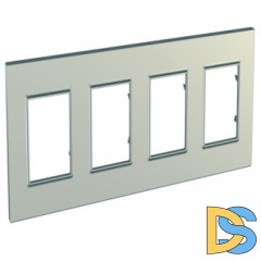 Рамка 4-ая (четверная), Титан, серия Unica, Schneider Electric