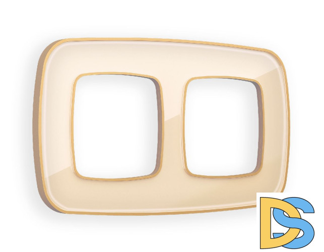 Рамка двухместная Ambrella Volt Coint OF640342