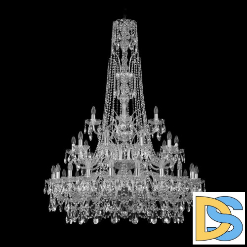 Подвесная люстра Bohemia Ivele Crystal 1411/20+10+5/400/XL-155/3d Ni