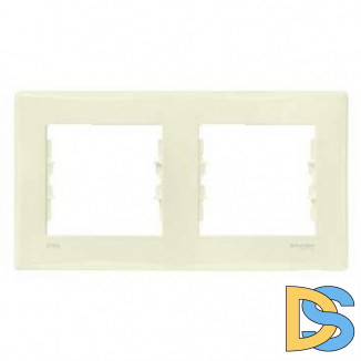 Рамка IP44 2-ая (двойная), влагозащитная, Бежевый, серия Sedna, Schneider Electric