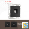 Розетка телефонная RJ11 Arte Milano 206.51-1.black
