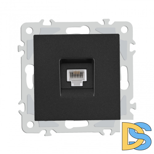 Розетка телефонная RJ11 Arte Milano 206.51-1.black