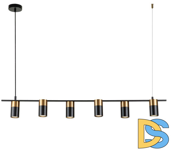 Подвесная люстра Indigo Liberta 11014/6P Black V000147