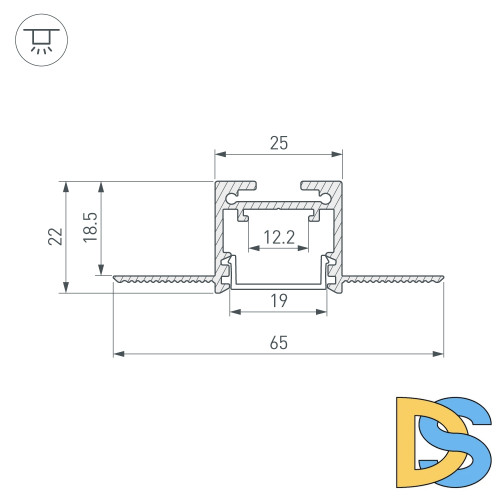 Профиль Arlight SL-LINIA20-FANTOM-2500 WHITE 043118