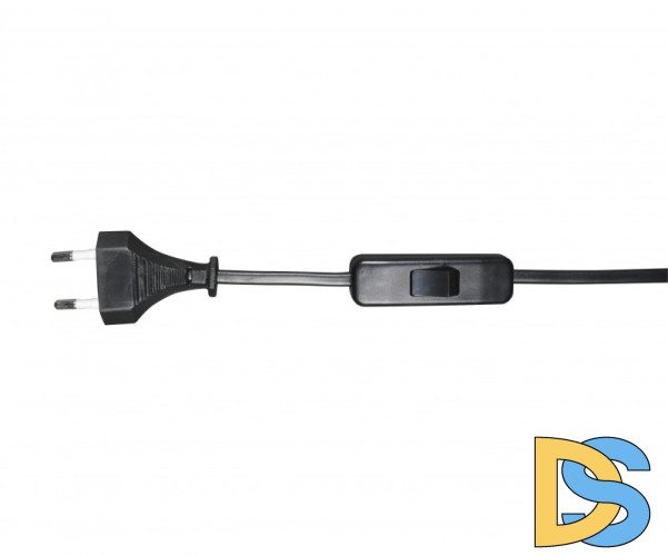Шнур с переключ черный (10 шт в упаковке) Kink Light A2300,19